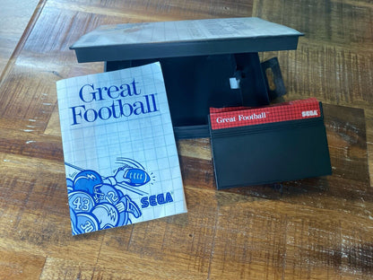 Great Football: The Mega Cartridge Sega Master System Complete Box Manual