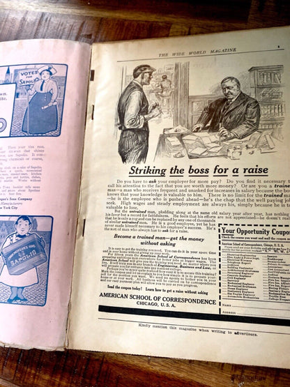The Wide World Magazine No. 180 Vol. 30 April 1913 London Pulp