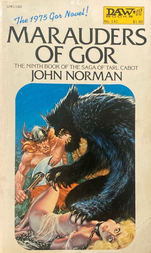 Marauders of Gor by John Norman 1975 Daw UW1160 Paperback