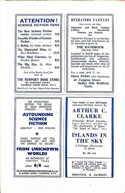 New Worlds Science Fiction Volume 6 No. 18 November 1952 Gray London