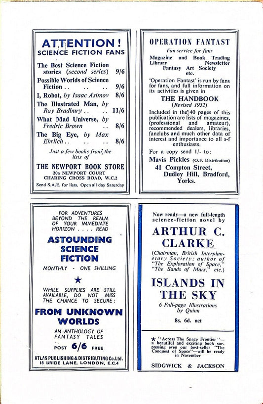 New Worlds Science Fiction Volume 6 No. 18 November 1952 Gray London