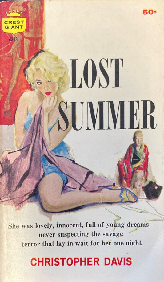 Lost Summer by Christopher Davis 1959 Crest Giant d319 Paperback