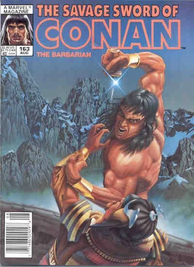 Marvel Magazine Savage Sword of Conan #163 Copper Age 1989