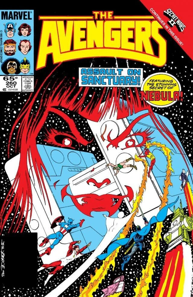 Marvel Comics Avengers #260 Copper Age 1985 First Nebula Cover