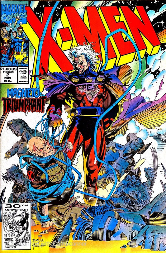 Marvel Comics X-men #2 Copper Age 1991 Jim Lee
