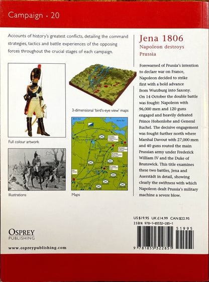 Jena 1806: Napoleon Destroys Prussia by David Chandler 2008 Osprey Campaign 20