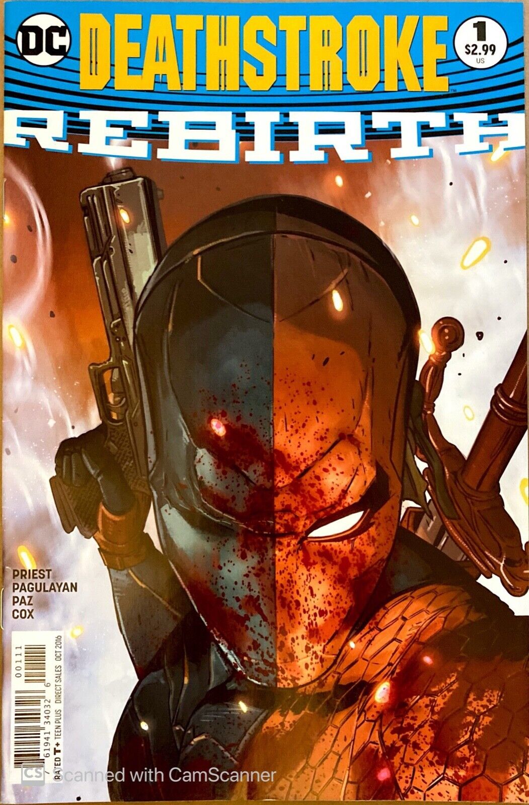 DC Comics Deathstroke Rebirth #1 Modern Age 2016
