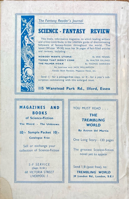 New Worlds Magazine Volume 2 No. 6 1950 British Import Science Fiction