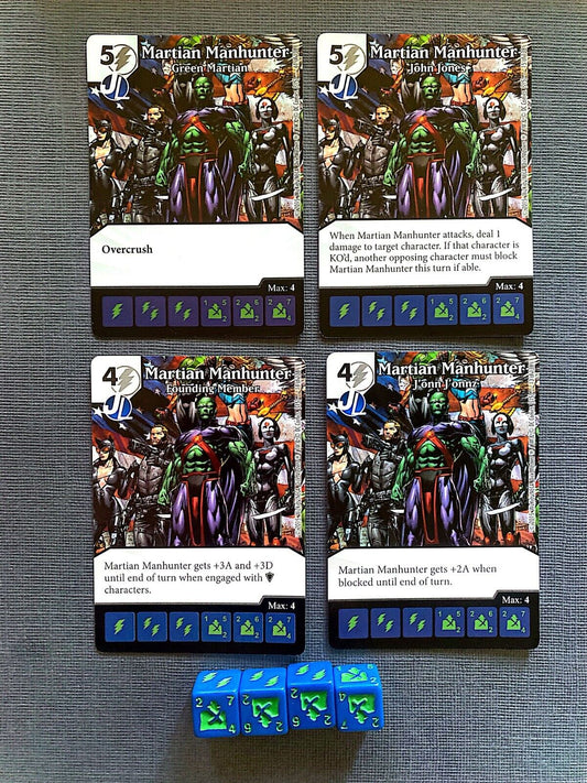 Wizkids DC Dice Masters Justice League Martian Manhunter Set +4 dice