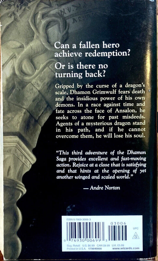 Redemption by Jean Rabe Wizards of the Coast Paperback Dhamon Saga Dragonlance
