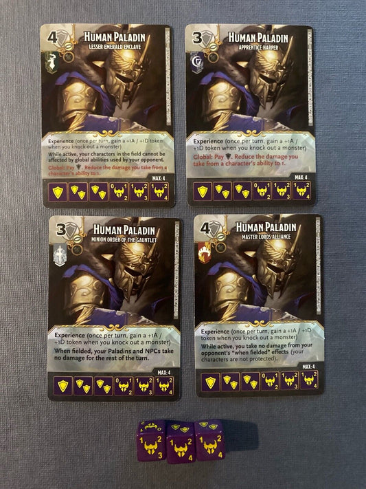 Wizkids D&D Dice Masters Battle For Faerun Human Paladin Set +3 dice