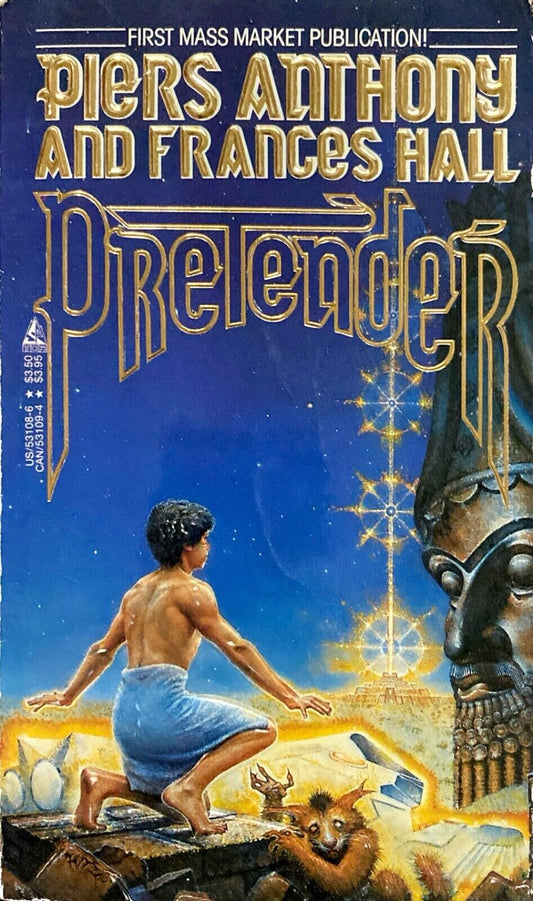Pretender by Piers Anthony and Frances Hall 1988 Tor Paperback