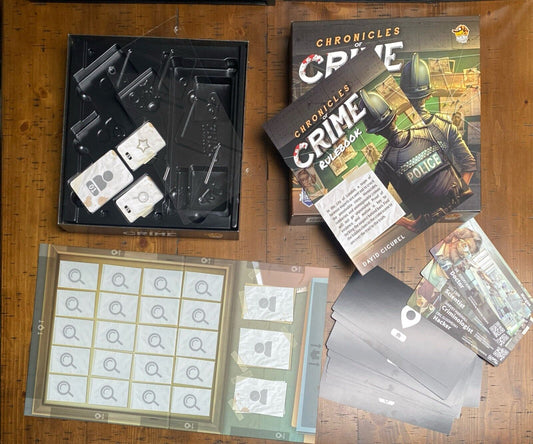 Chronicles of Crime Board Game 2018 Lucky Duck Games Complete