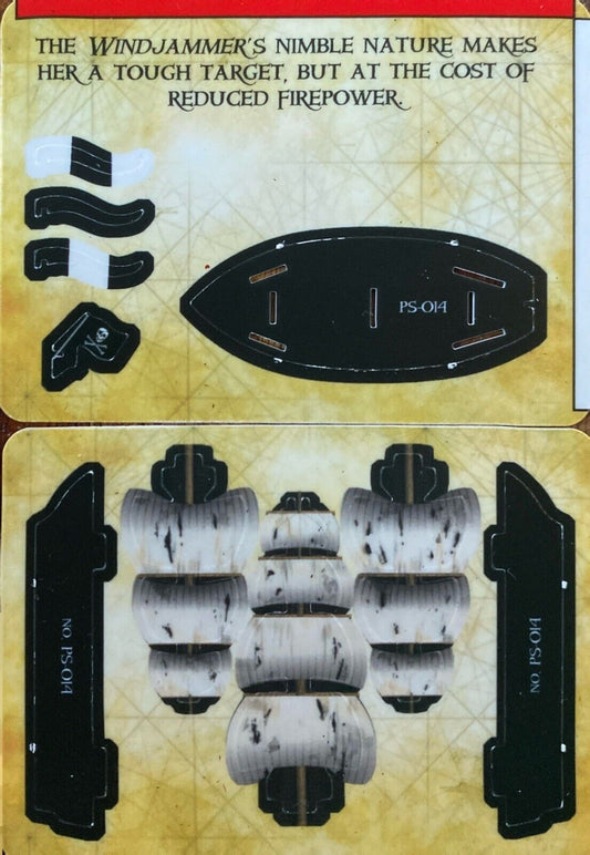 WizKids Pirates CSG of the Spanish Main PS-014 Windjammer