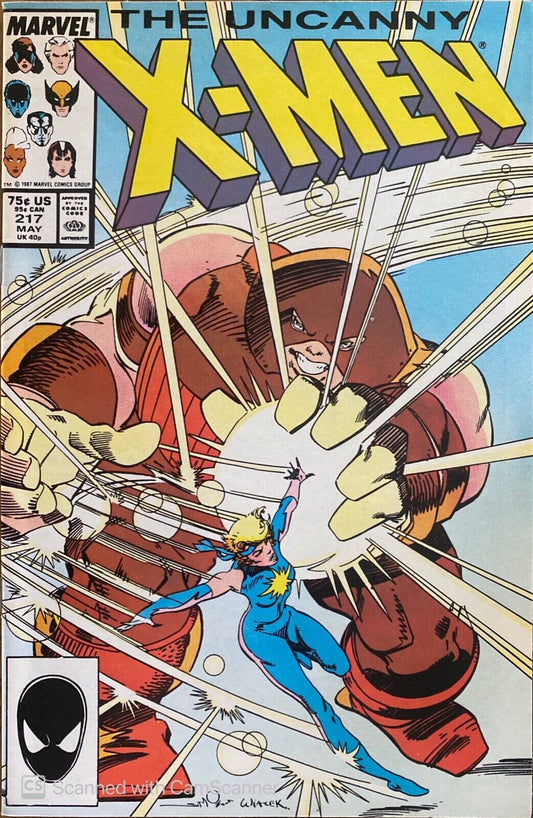 Marvel Comics Uncanny X-men #217 Copper Age 1987