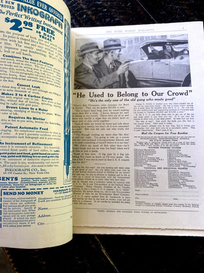 The Wide World Magazine No. 346 Vol. 58 February 1927 London Pulp