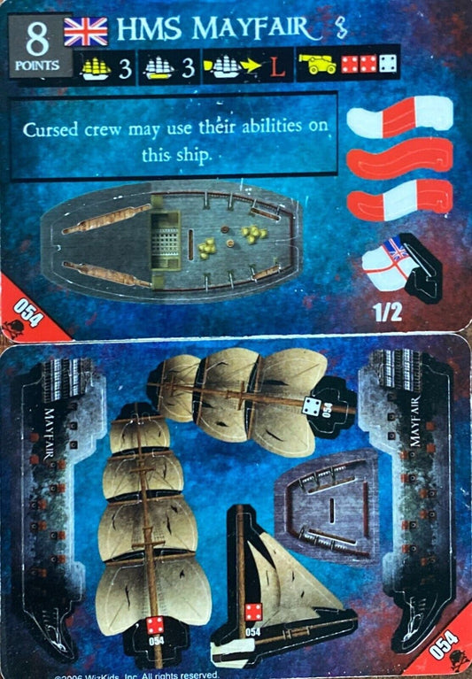 WizKids Pirates CSG of Davy Jones' Curse 054 HMS Mayfair