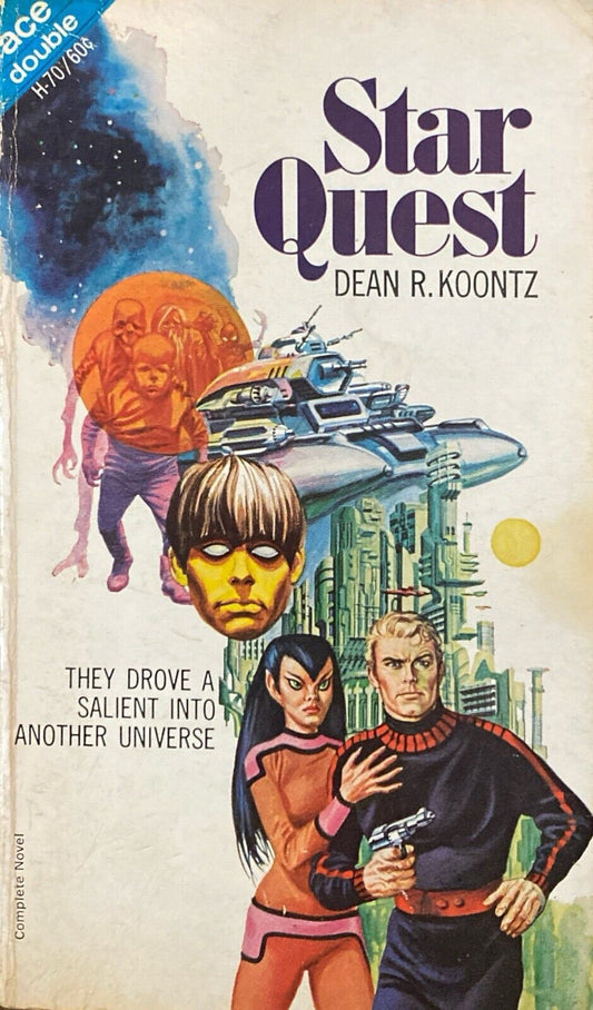 Star Quest/Doom of the Green Planet by Dean Koontz/Petaja 1968 Ace Double H-70