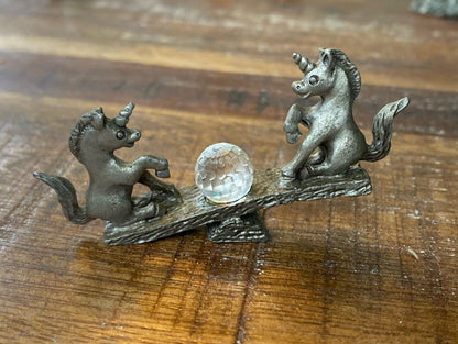 Lot of 16 Pewter Miniatures Dragon Unicorn Wizard Snake Crystals E. Vincent