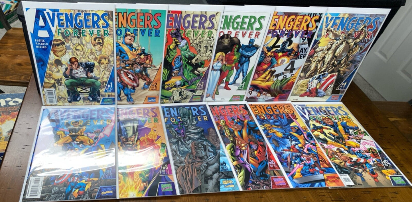 Marvel Comics Avengers Forever #1-12 Modern Age 1998 Complete Series