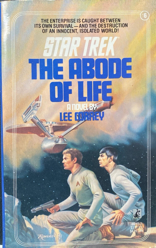 Star Trek #6: The Abode of Life by Lee Correy 1987 Pocket Paperback