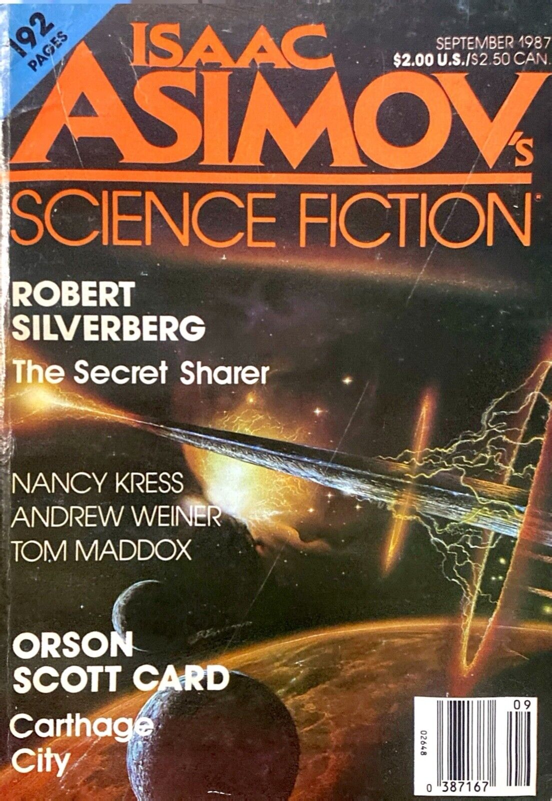 Isaac Asimov's Science Fiction Volume 11 No. 9 September 1987