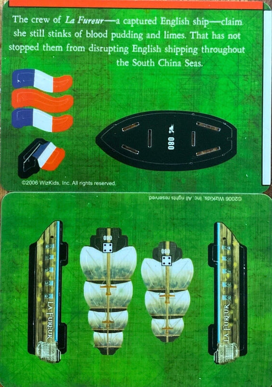 WizKids Pirates CSG of South China Seas 080 La Fureur Unpunched