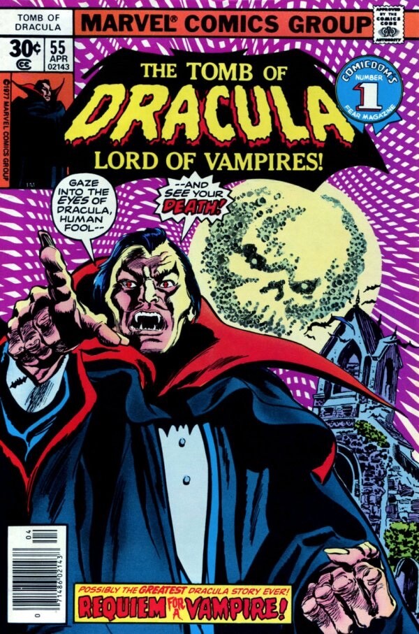 Marvel Comics Tomb of Dracula #55 Bronze Age 1977