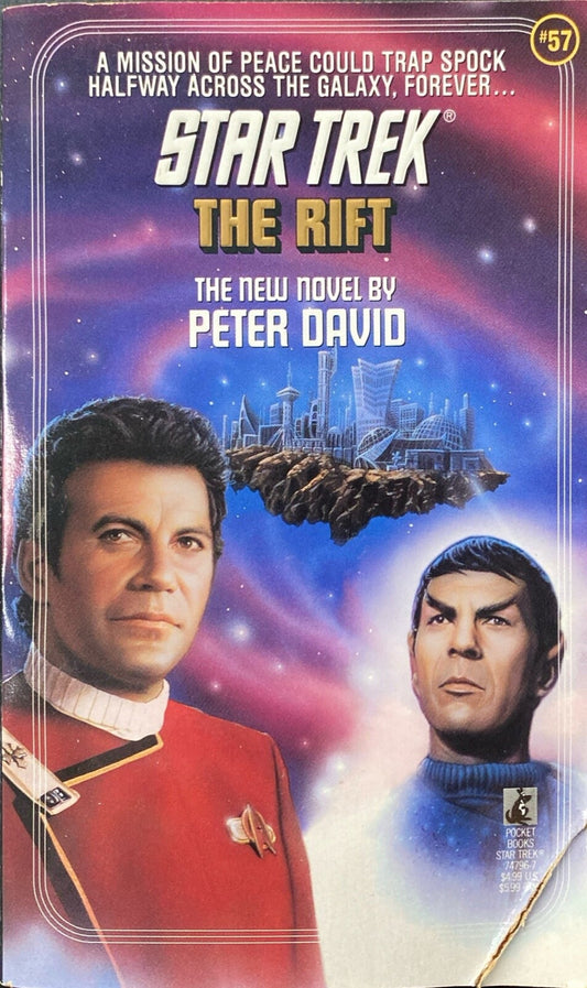 Star Trek #57: The Rift by Peter David 1991 Pocket Paperback