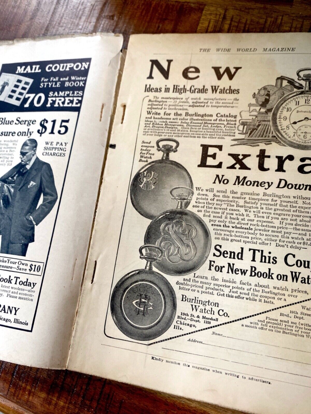 The Wide World Magazine No. 211 Vol. 36 November 1915 London Pulp