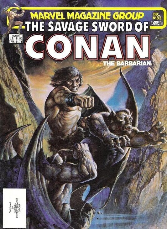 Marvel Magazine Savage Sword of Conan #83 Bronze Age 1982