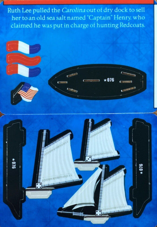 WizKids Pirates CSG of the Revolution 076 Carolina Unpunched