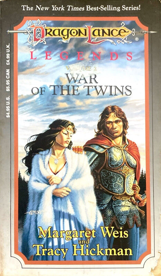 War of the Twins by M. Weis & T. Hickman 1986 TSR Paperback Dragonlance Legends