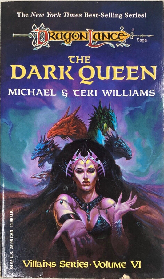 The Dark Queen by Michael & Teri Williams 1994 Paperback Dragonlance Villains