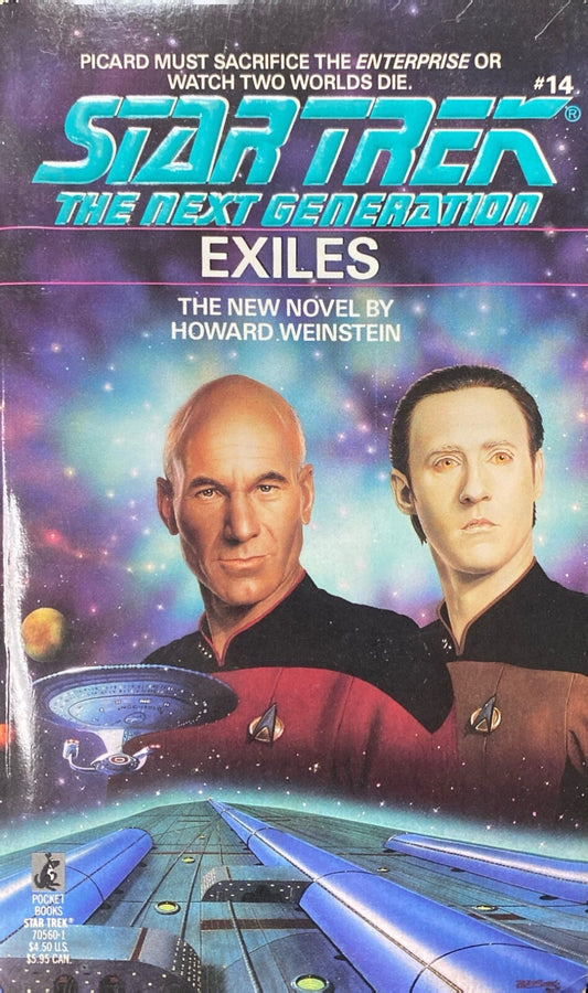 Star Trek: The Next Generation #14 - Exiles by Howard Weinstein Pocket Paperback