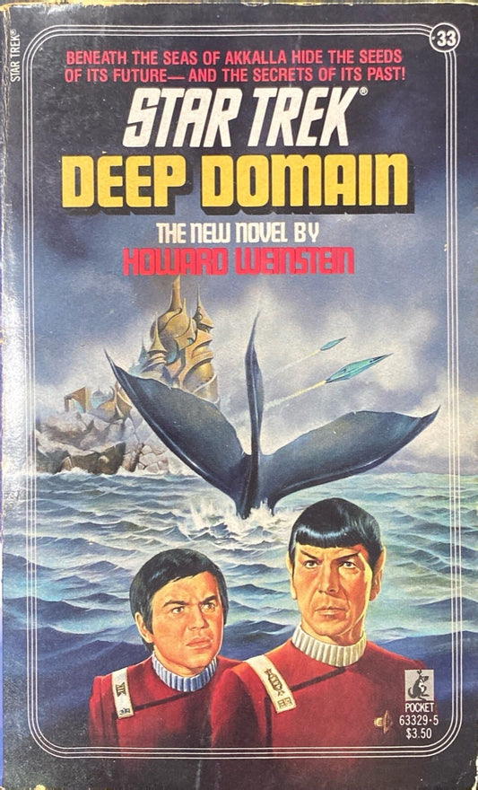 Star Trek #33: Deep Domain by Howard Wienstein 1987 Pocket Paperback