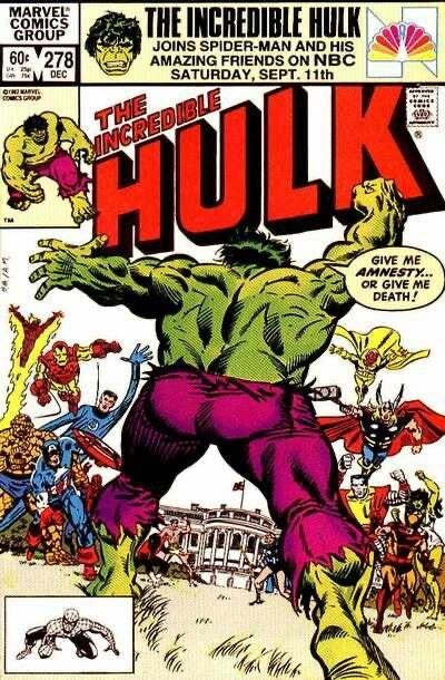 Marvel Comics Incredible Hulk #278 Bronze Age 1982