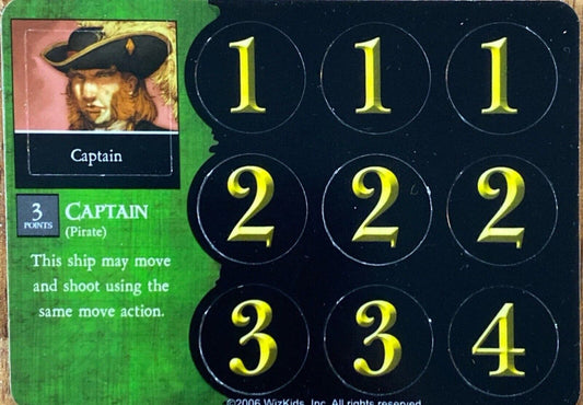 WizKids Pirates CSG of the South China Seas 110 Captain (Pirate)