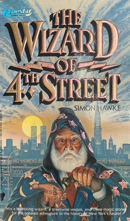 Wizard of 4th Street by Simon Hawke 1987 Questar Paperback