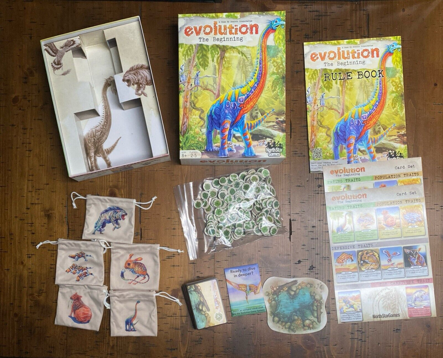 Evolution: The Beginning Board Game 2017 North Star Games Complete