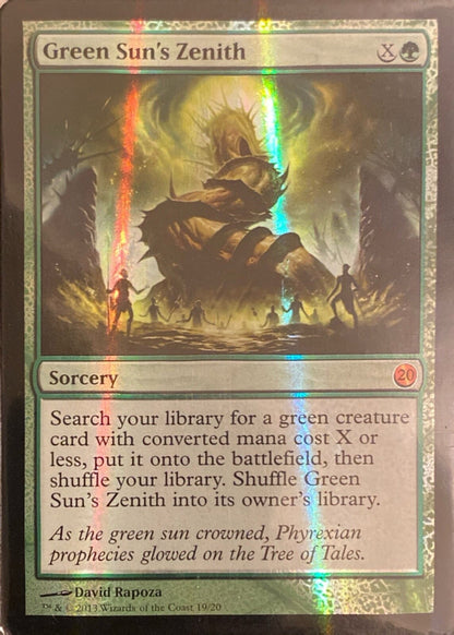Magic the Gathering (MTG) Green Sun's Zenith From the Vault: Twenty Foil