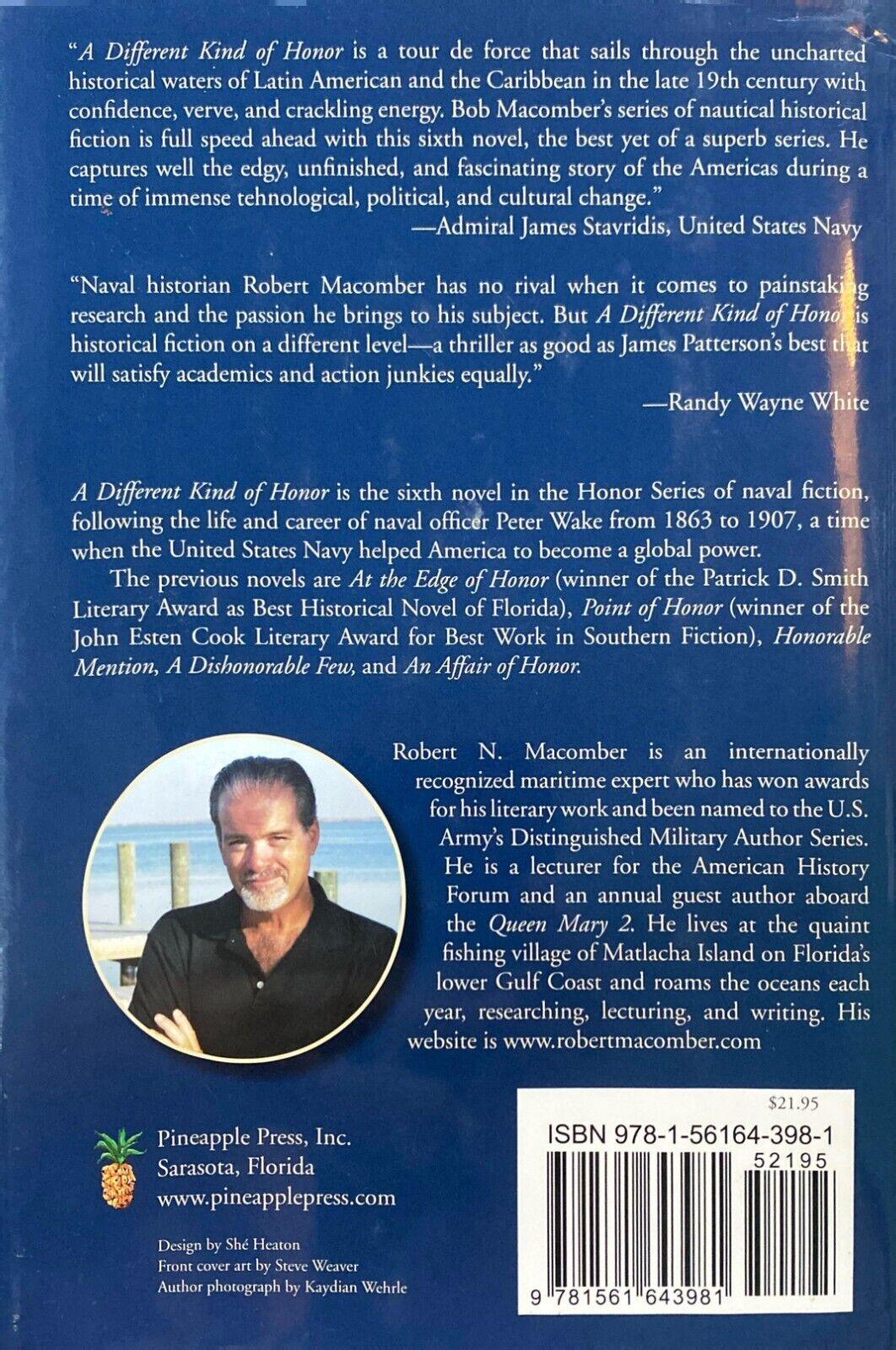 A Different Kind of Honor by Robert N. Macomber 2007 Pineapple Press Hardcover