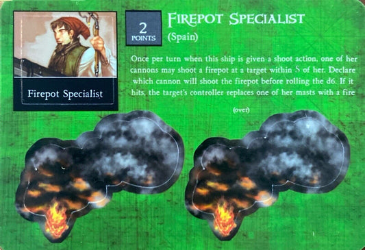 WizKids Pirates CSG of the South China Seas 072 Firepot Specialist (Spain)