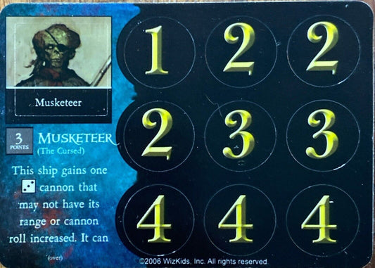 Wizkids Pirates CSG of Davy Jones' Curse 115 Musketeer (The Cursed) Unpunched