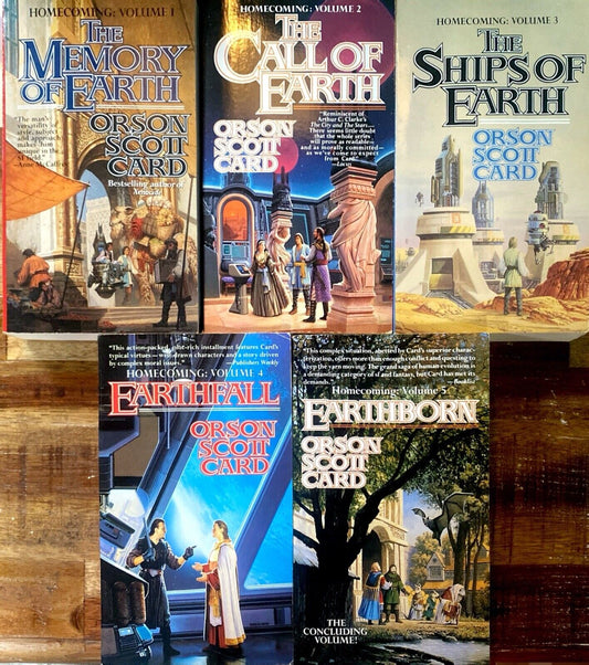 The Homecoming Quintet by Orson Scott Card Tor Paperback Memory of Earth
