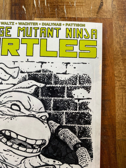 IDW Teenage Mutant Ninja Turtles #100 David Petersen Original Art Michaelangelo