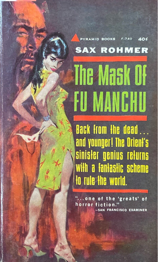 The Mask of Fu Manchu by Sax Rohmer 1962 Pyramid F-740 Paperback