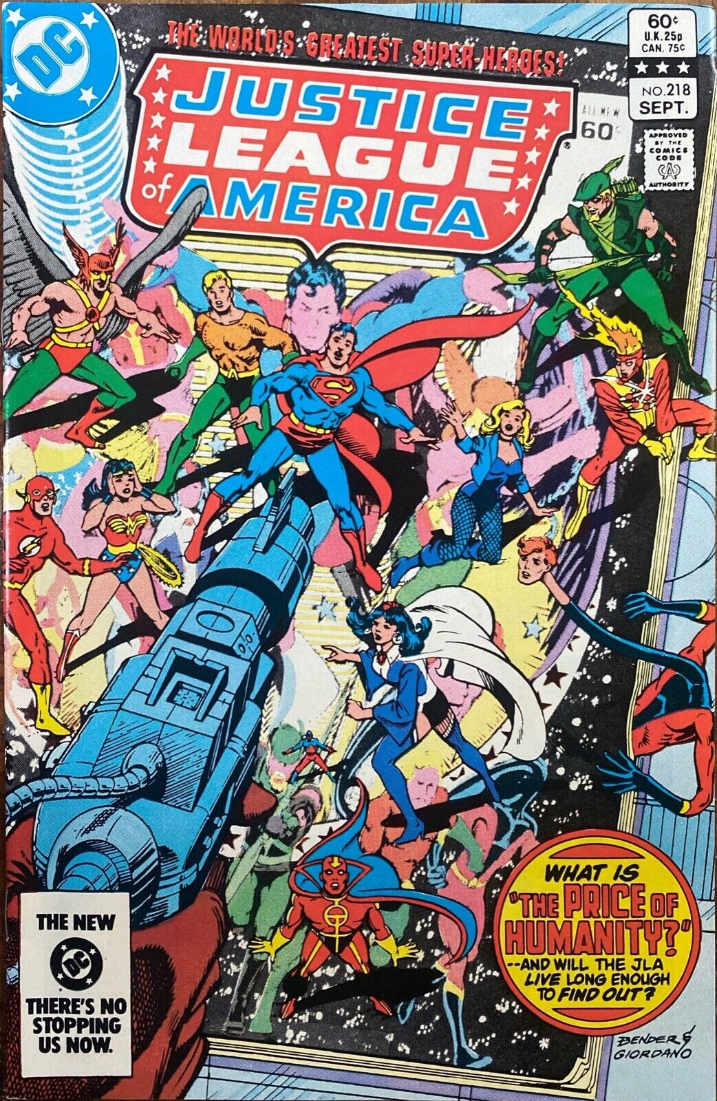 DC Comics Justice League of America #218 Bronze Age 1983