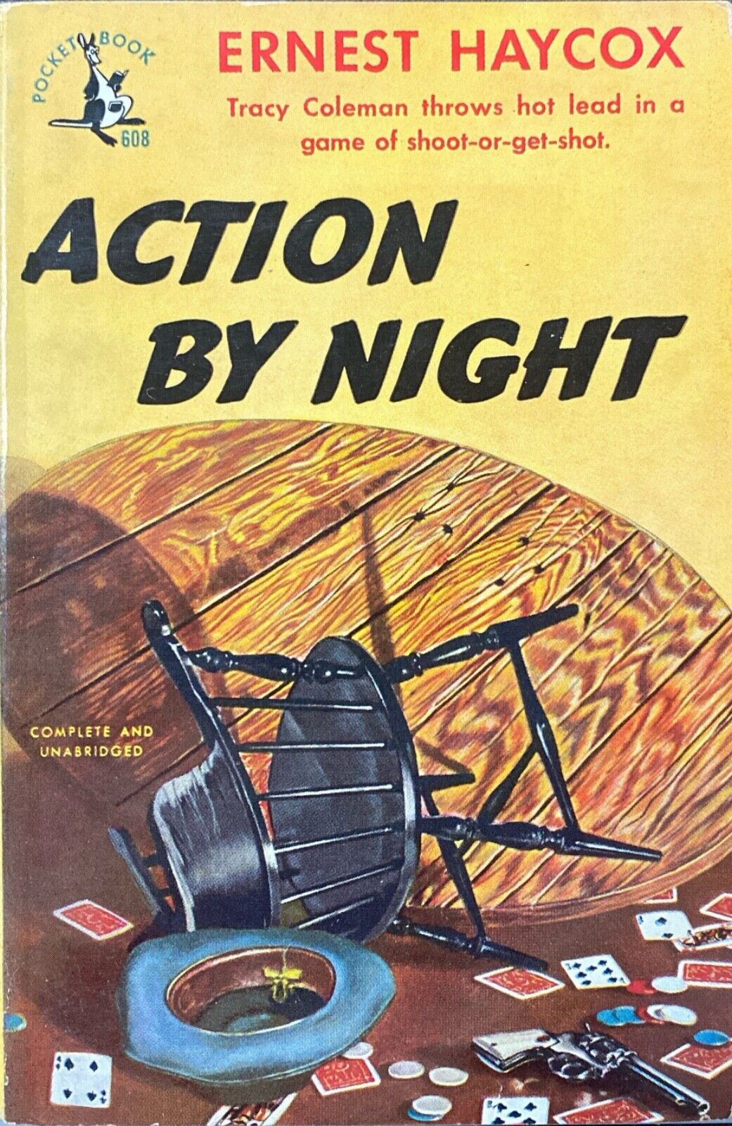 Action by Night by Ernest Haycox 1949 Pocket Book 608 Paperback