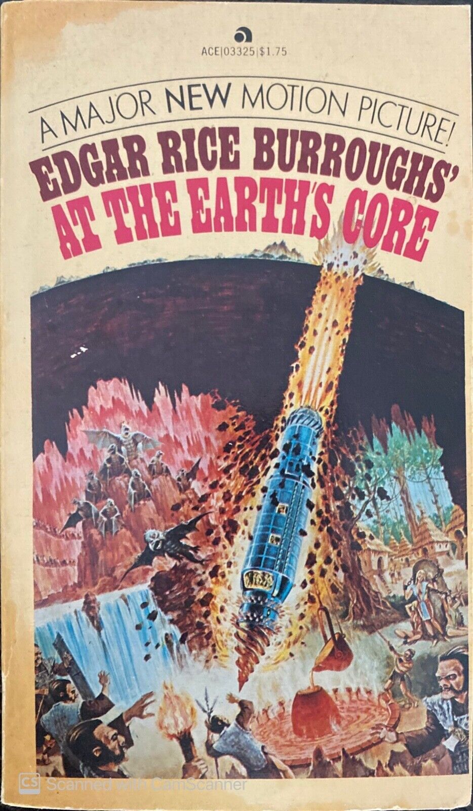At the Earth's Core by Edgar Rice Burroughs 1976 Ace 03325 Paperback